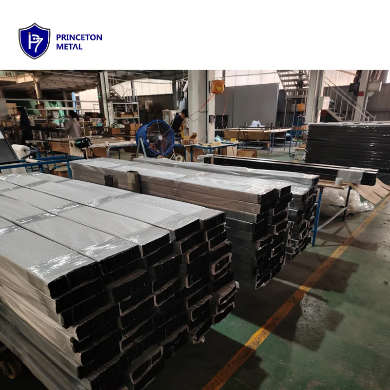 Aluminum 6063 Slat Profile for Fence Panels and Gate Customized Windows Aluminum Extrusion for Project