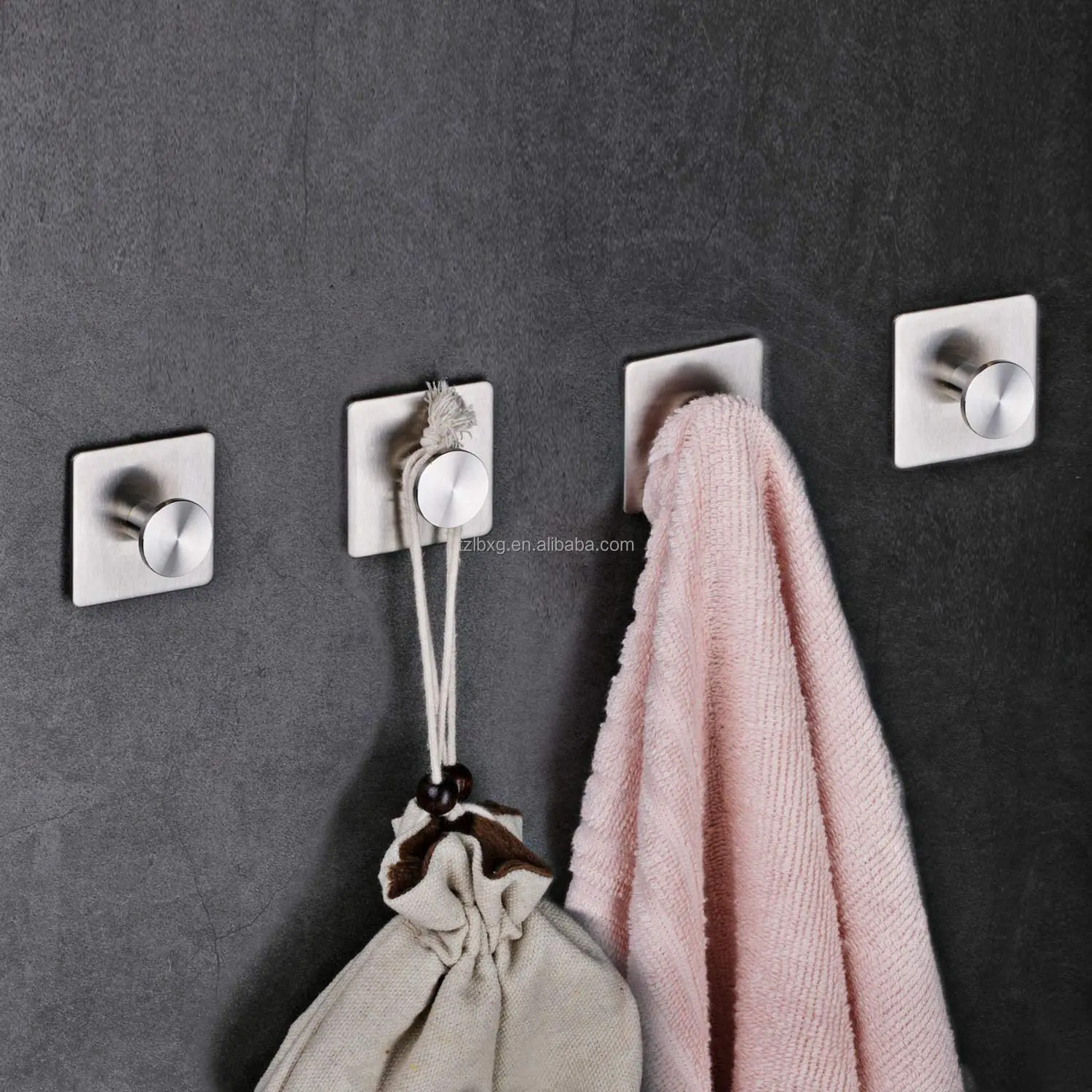 Wall Hooks Hanger Anti-Skid Heavy Duty Stick On Shower Hooks for Hanging Bathroom Home Kitchen Office Door