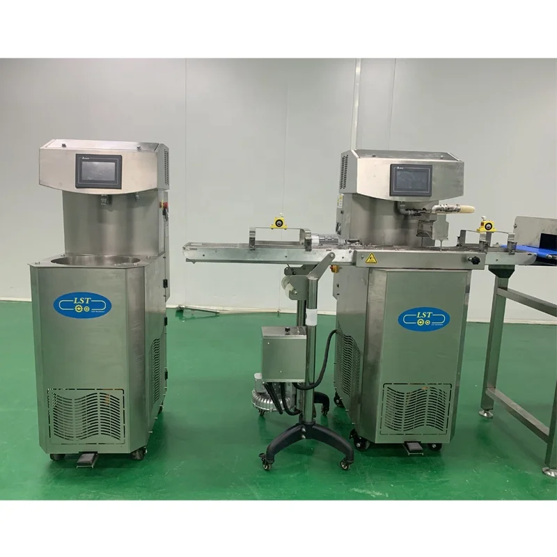 Customized Supports Advanced Design Electric Brand 25L Small Chocolate Tempering  enrobing Machine melting chocolate making line