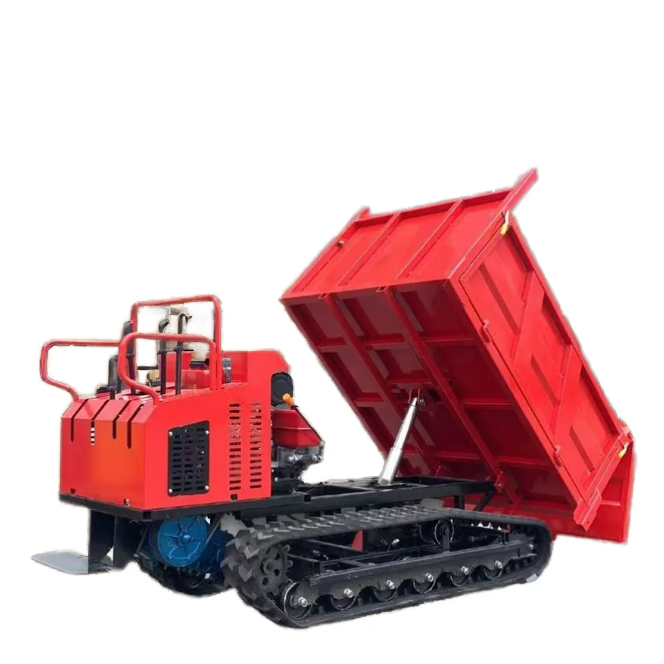 Manufacturers Sell a Variety of Models of Household Agricultural Simple and Flexible Operation of Small Dump Truck Crawlers