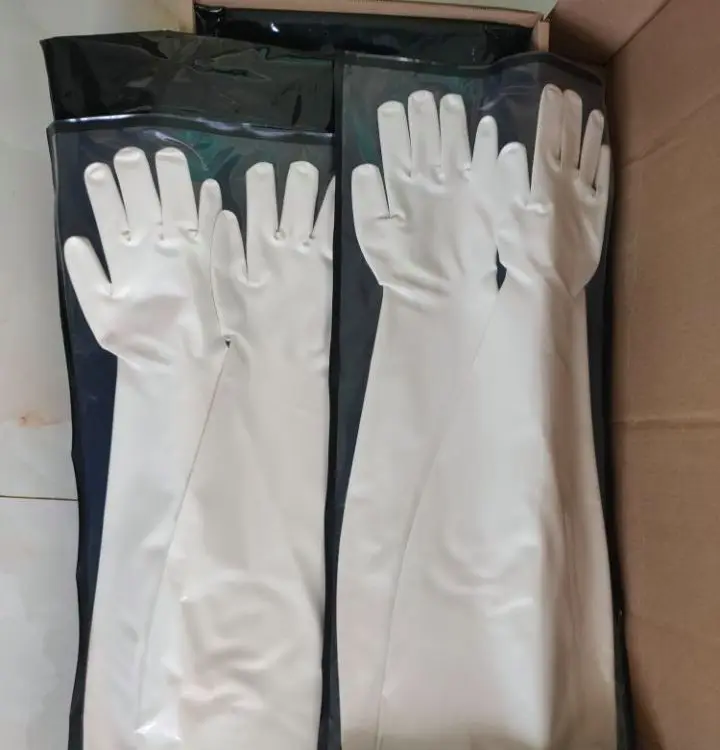 Sterile Handling Isolation Gloves White Hypalon Safety Gloves for Durable Protection CSM glove