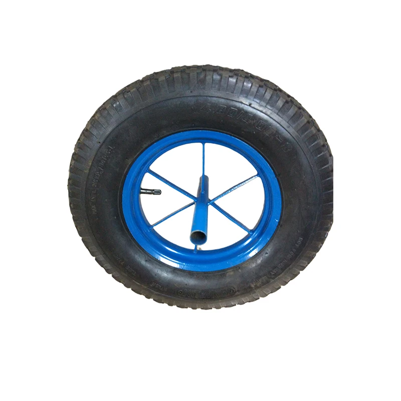 Complete production line Black 400-8pneumatic wheelbarrow wheel 2pr 4pr 6pr 1000pcs MOQ