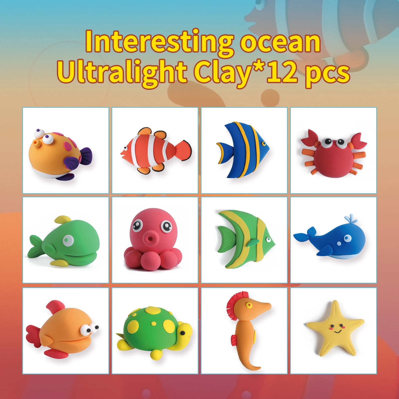 Non-toxic super light weight soft clay Model Magic polymer clay super clay for slime