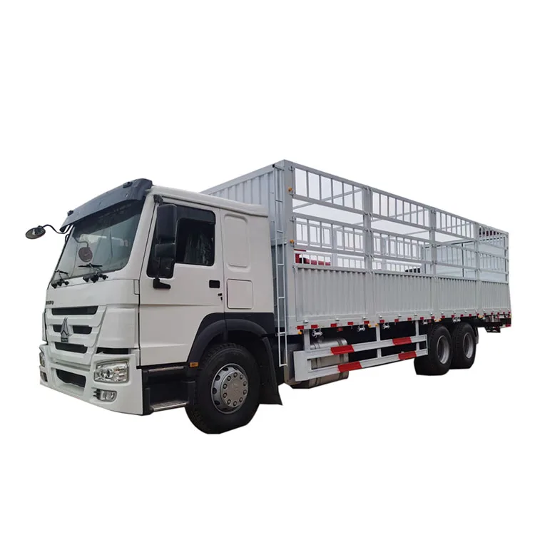 24-Hour Online After-Sales Service Original Transmission Used HOWO Sino Heavy Duty Trucks Fence Cargo Truck For Ethiopia