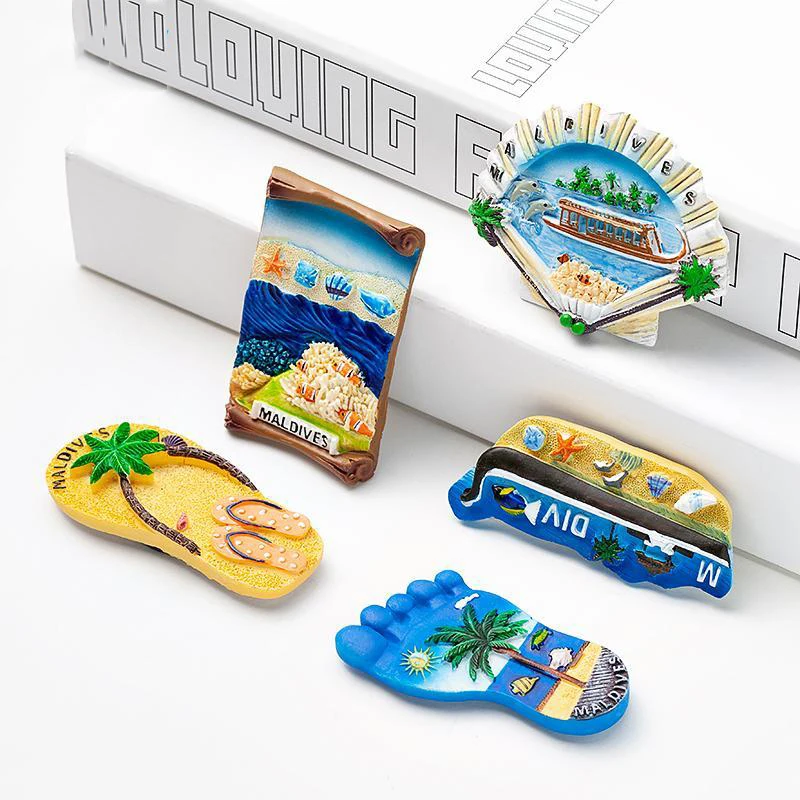 Fridge magnets custom tourism souvenirs promotional gift refrigerator magnetic travel city custom 3d resin fridge magnet country