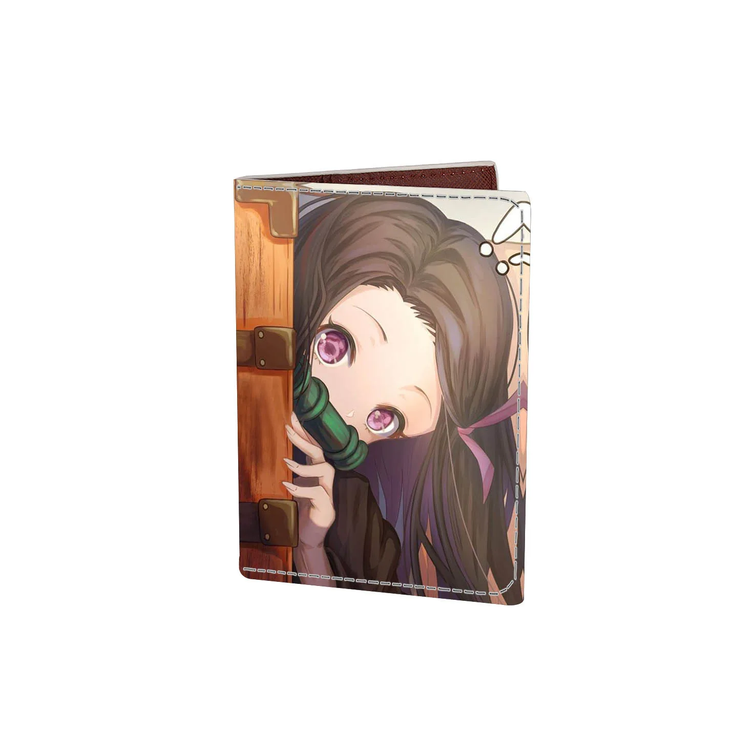 Кожаный чехол для паспорта Kimetsu No Nezuko Tanjirou косплея