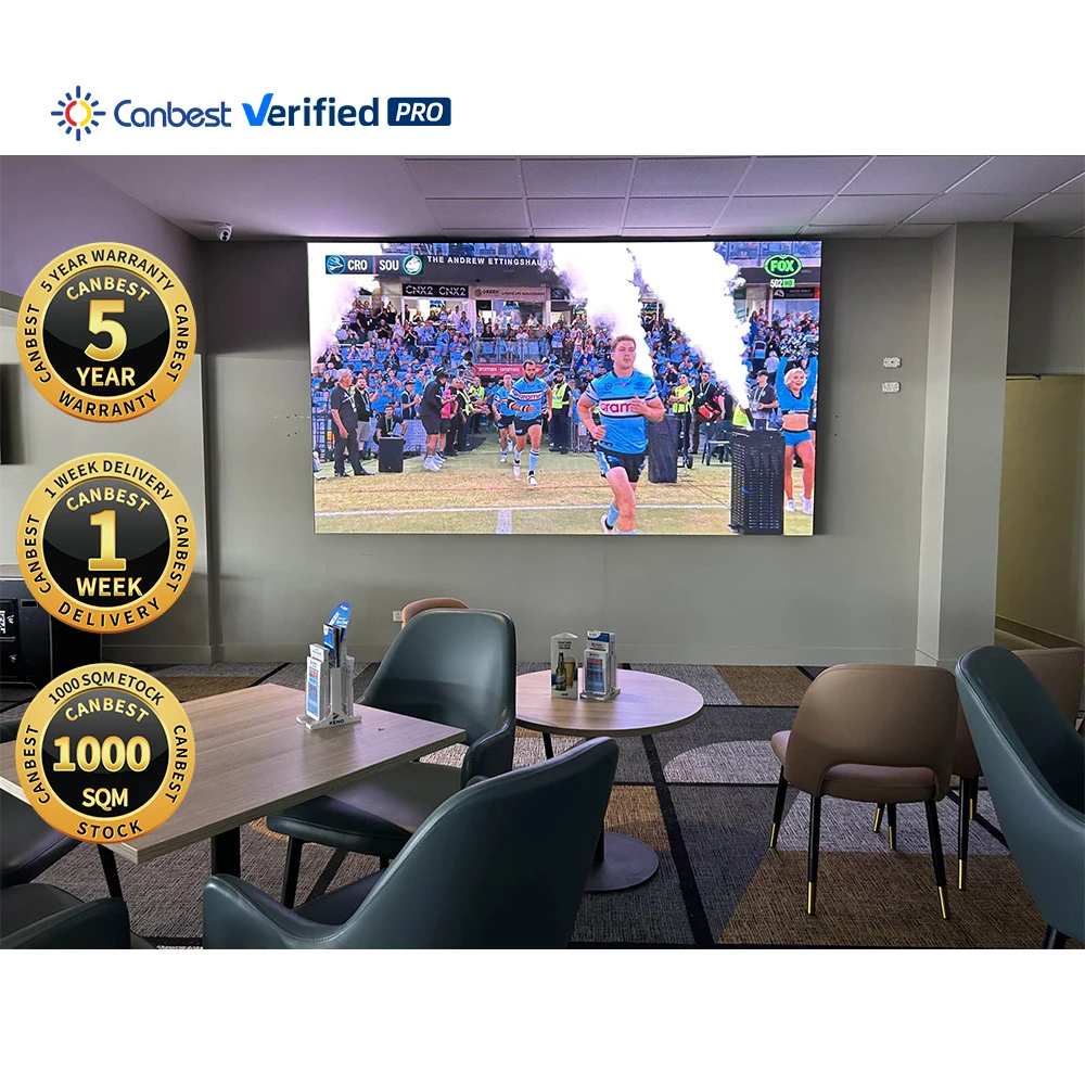 Pitch 1.5Mm P1.8 P2.5  Large Ktv Club Theatre Led Screen Interior Pantallas Led Cinema Para Publicidad Interior Restaurant