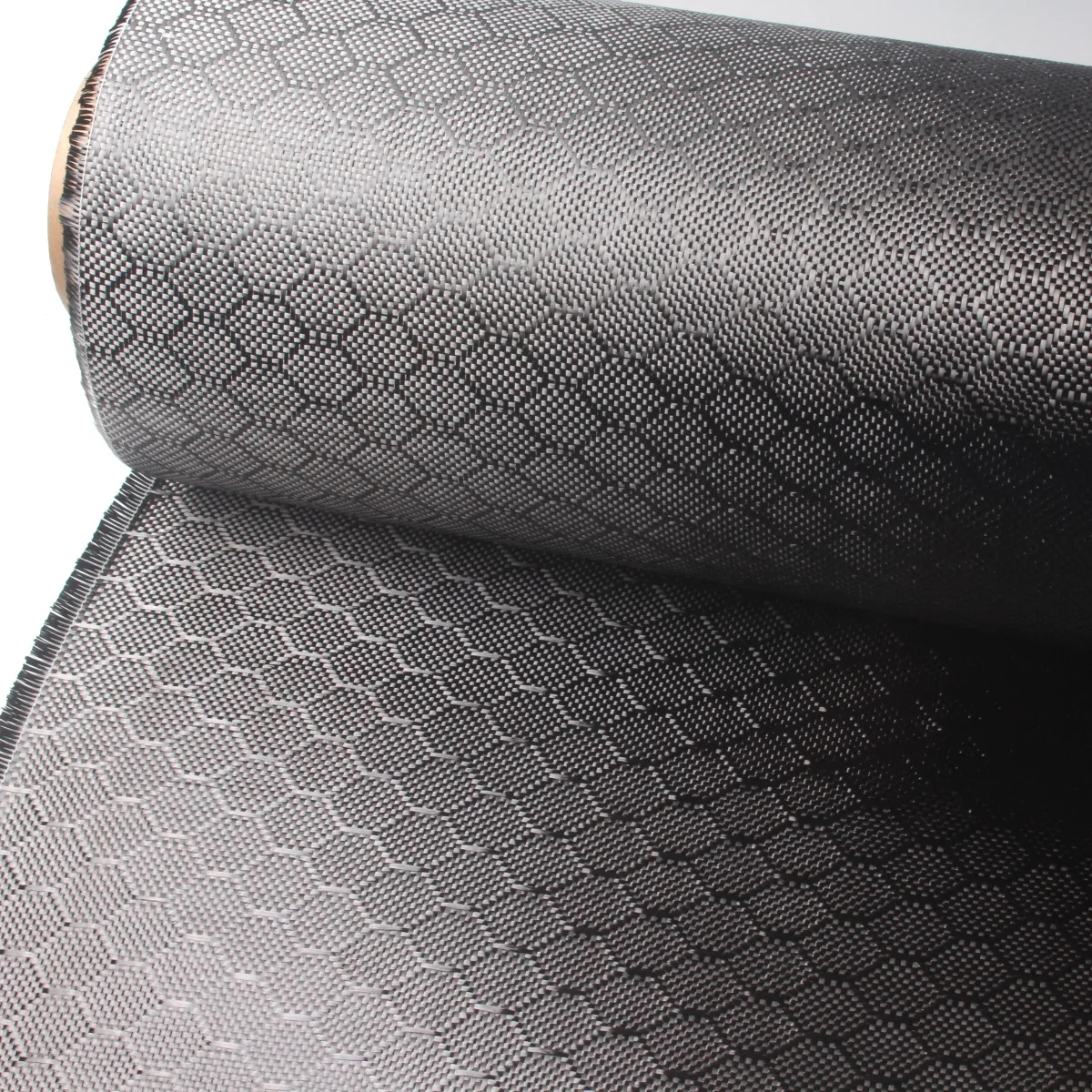 3K 240gsm Black Colour Hexagonal Carbon Fiber Fabric