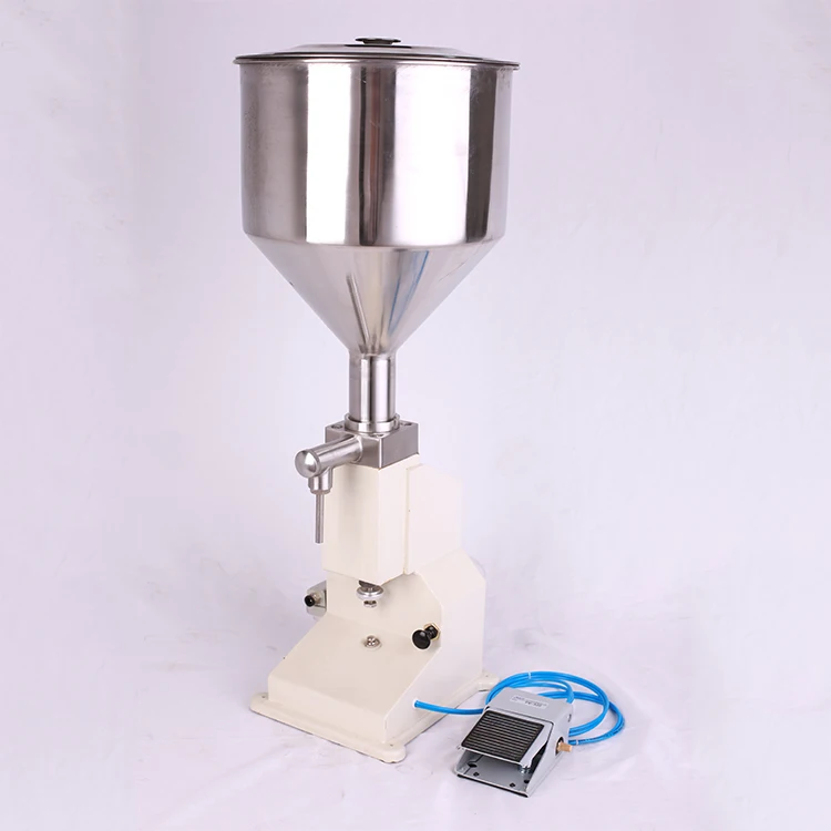 A02 Small Size Type Hand Foot Pressure Pneumatic Liquid and Paste Fill Filling Machine for Water Beers Sauce Liquid Ointment