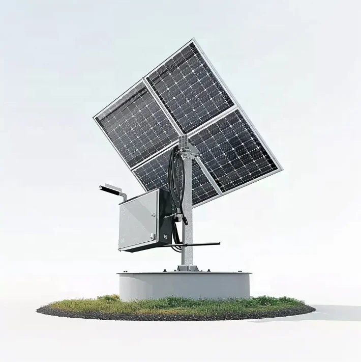 Duel 10kw 20 Panels Kit Double System Completed Systems key components of Sun Tracking Dual Axis Solar Trackers