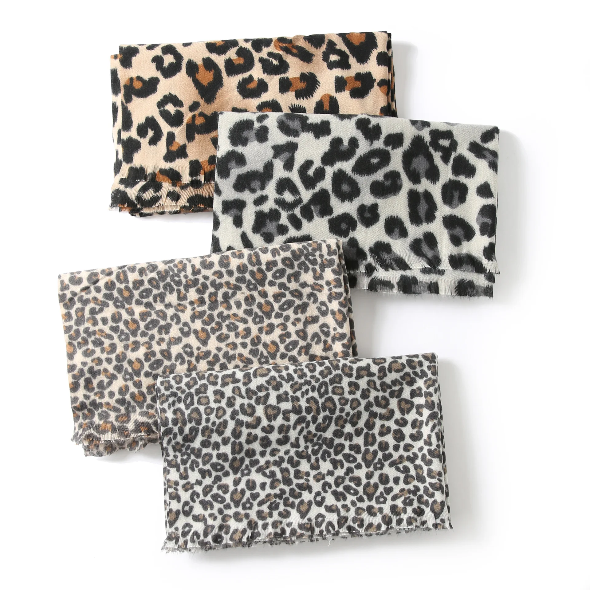 Soft Touch Leopard Printed Shawls Winter Ladies Pashmina Wrap Scarves