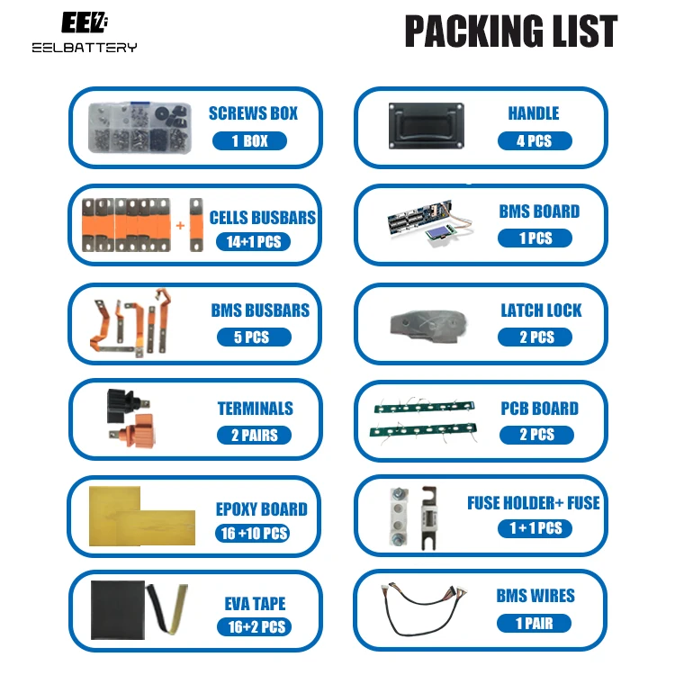 48V 51.2V lifepo4 280ah battery box with bms bluetooth and 485 200ah 230ah 302ah DIY battery case for Energy storage battery