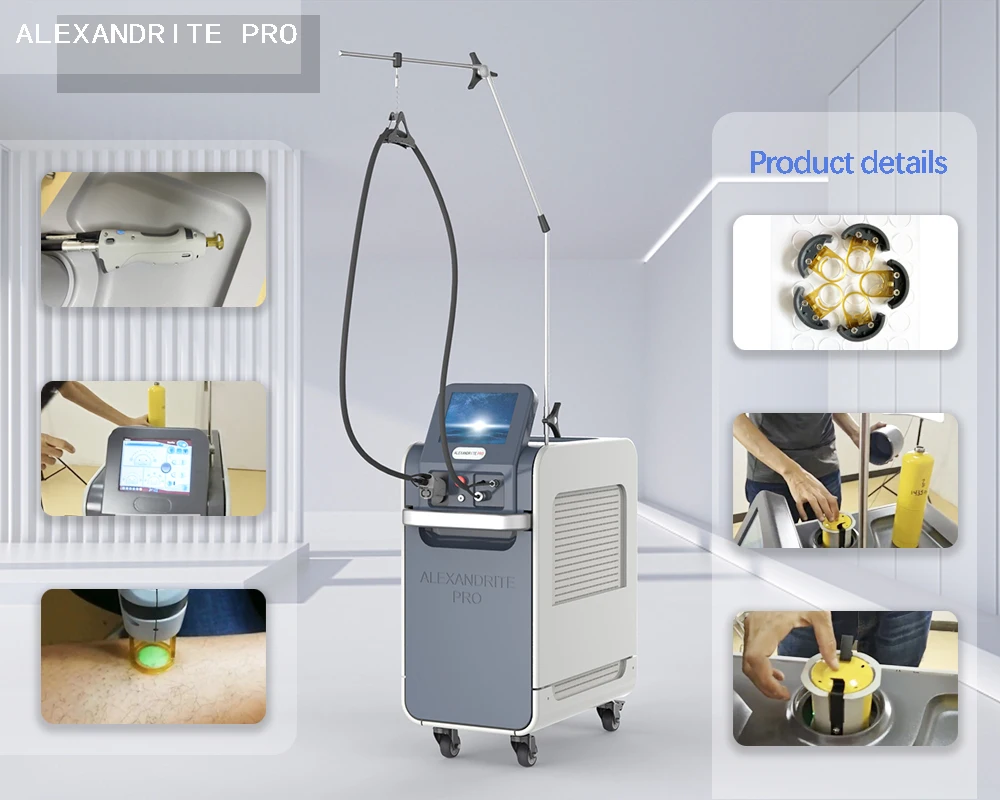 Factory Direct Price Orignal Version  Alexandrite laser 755nm and Nd Yag 1064nm  DCD cooling for hair removal