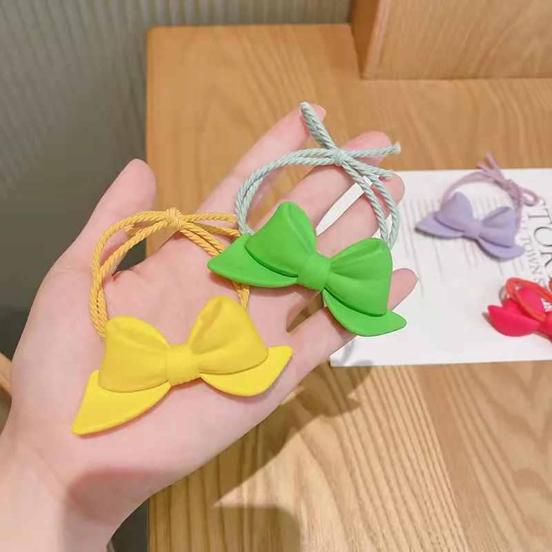 Универсальная 3d резинка для волос с бантиком ярких цветов для детских аксессуаров для волос