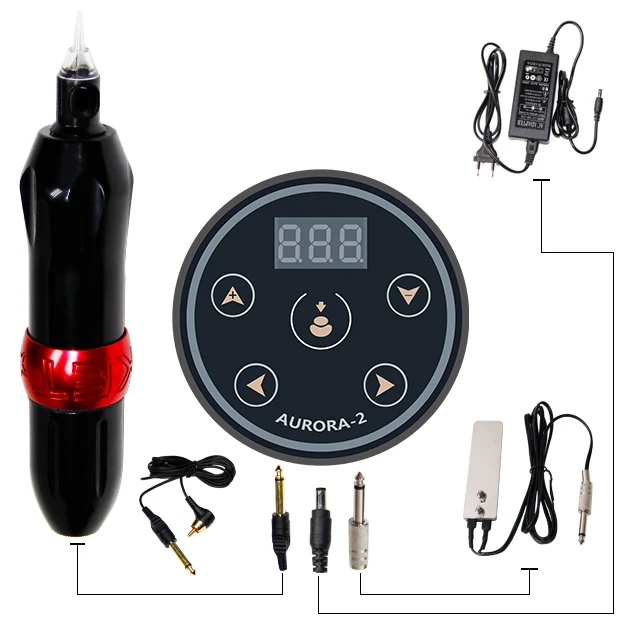 Semi Cordless Microblading pmu Machine Digital Microshading Permanent Makeup Eyebrow Tattoo lip