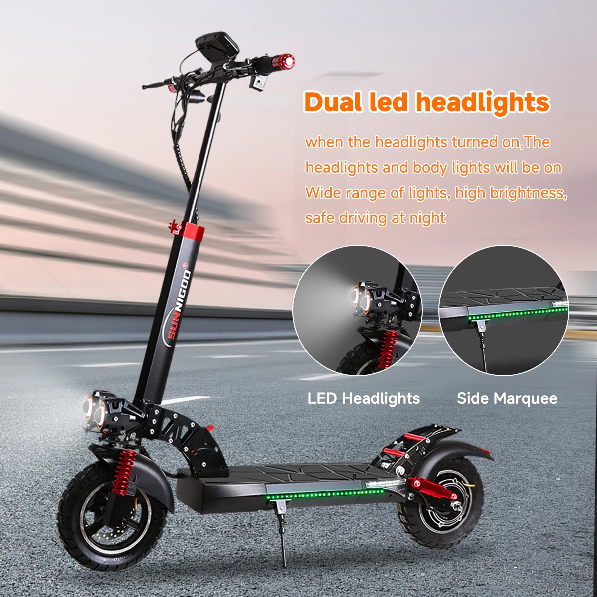 Unisex 800W 18Ah Electric Scooter Fast 50Km/h Urban Two-Wheel Electric Scooter With Power Sensors for Adults