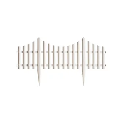 Resin Garden Picket Fencing Border Edging Barrier Panels Plastic Landscape Edging