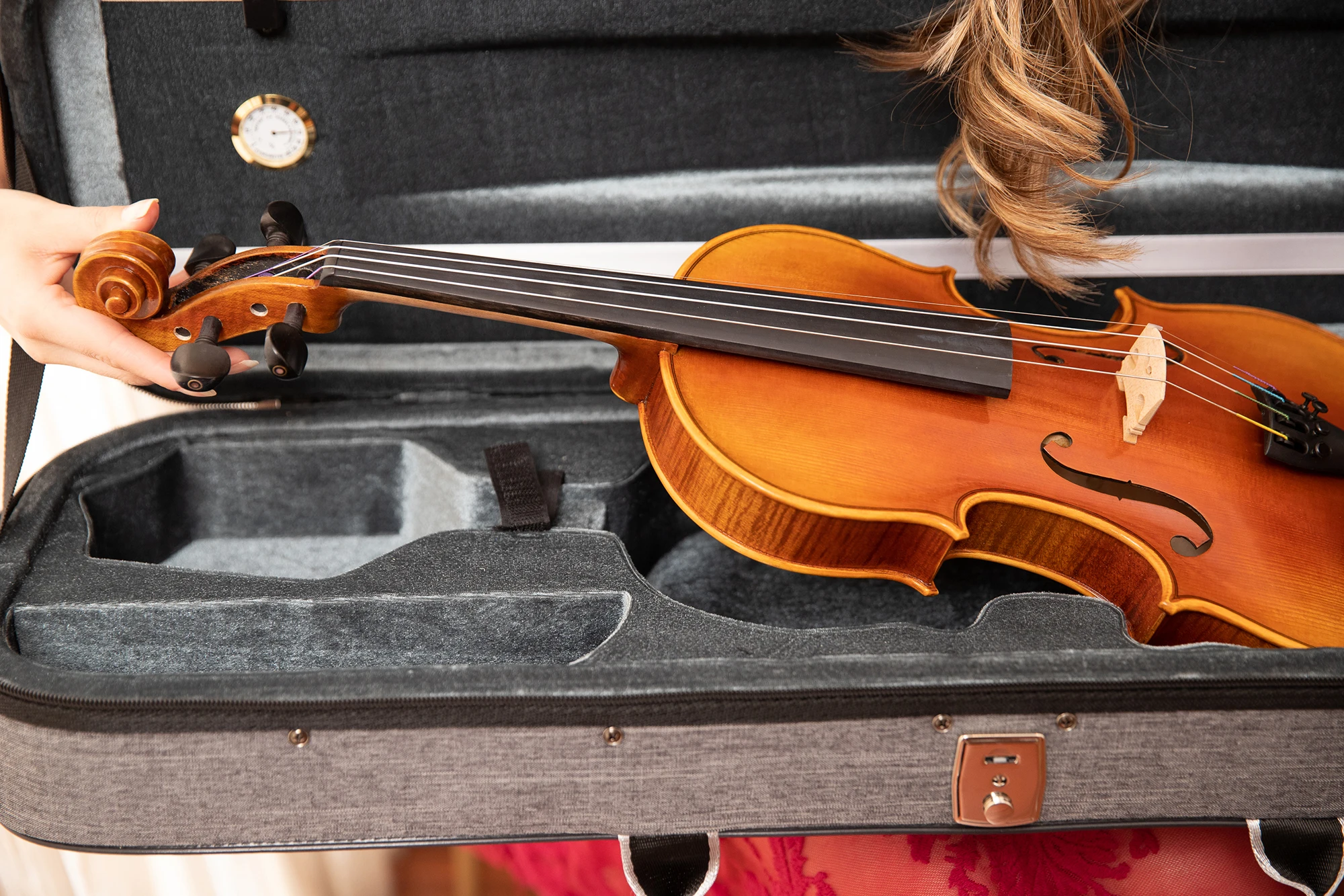 Customize 4/4 Flamed Maple Violin Outfit Advanced Professional Violin for Musicians(AVL310HO)