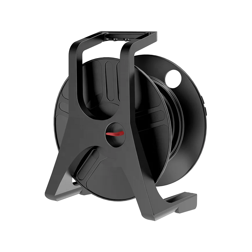 retractable steel universal plug extension reel metal drum mic holders power cable drums bobbin  cable drum reel jack