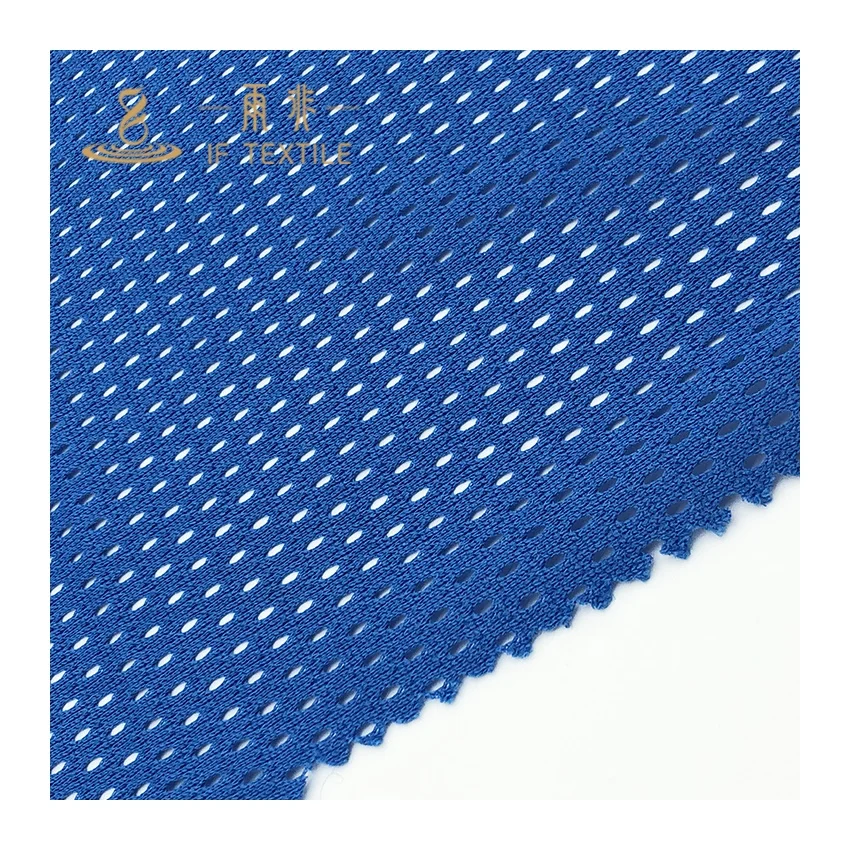 polyester summer soft sportswear garment lining knitted mesh fabric