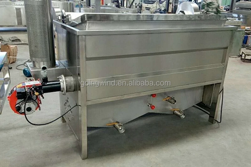 Automatic commercial potato chips fryer machine semi auto small sweet potatoes chip gas batch frying equipment price for sale