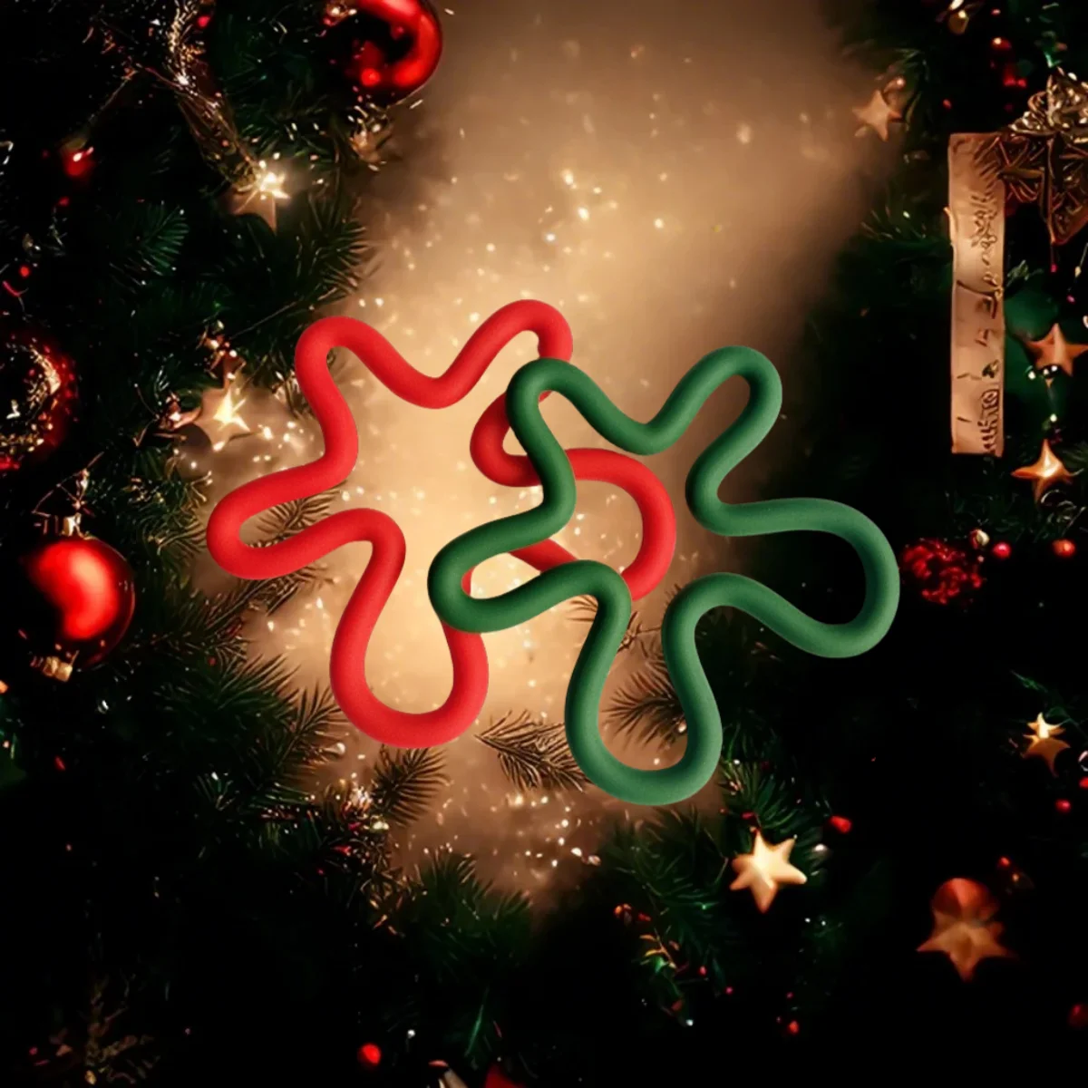 Christmas flower silicone insulation placemat coffee coaster high temperature resistant home kitchen bowl mat pot mat plate mat