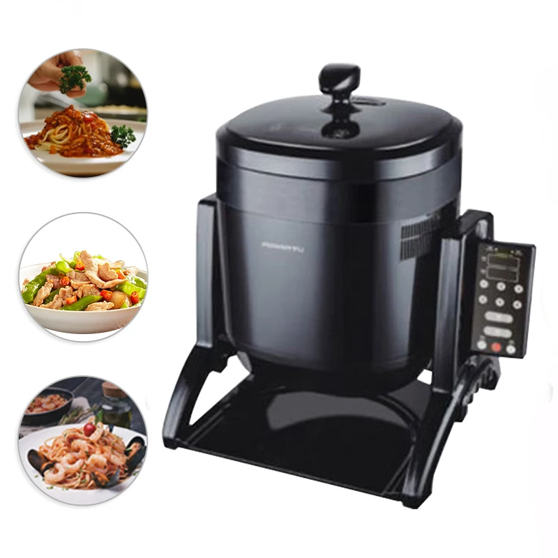 3600w Chinese And English Touch Screen Intelligent Cooking Robot Wok Restaurant Automatic Peanuts Stirring Automated Cooking Mac