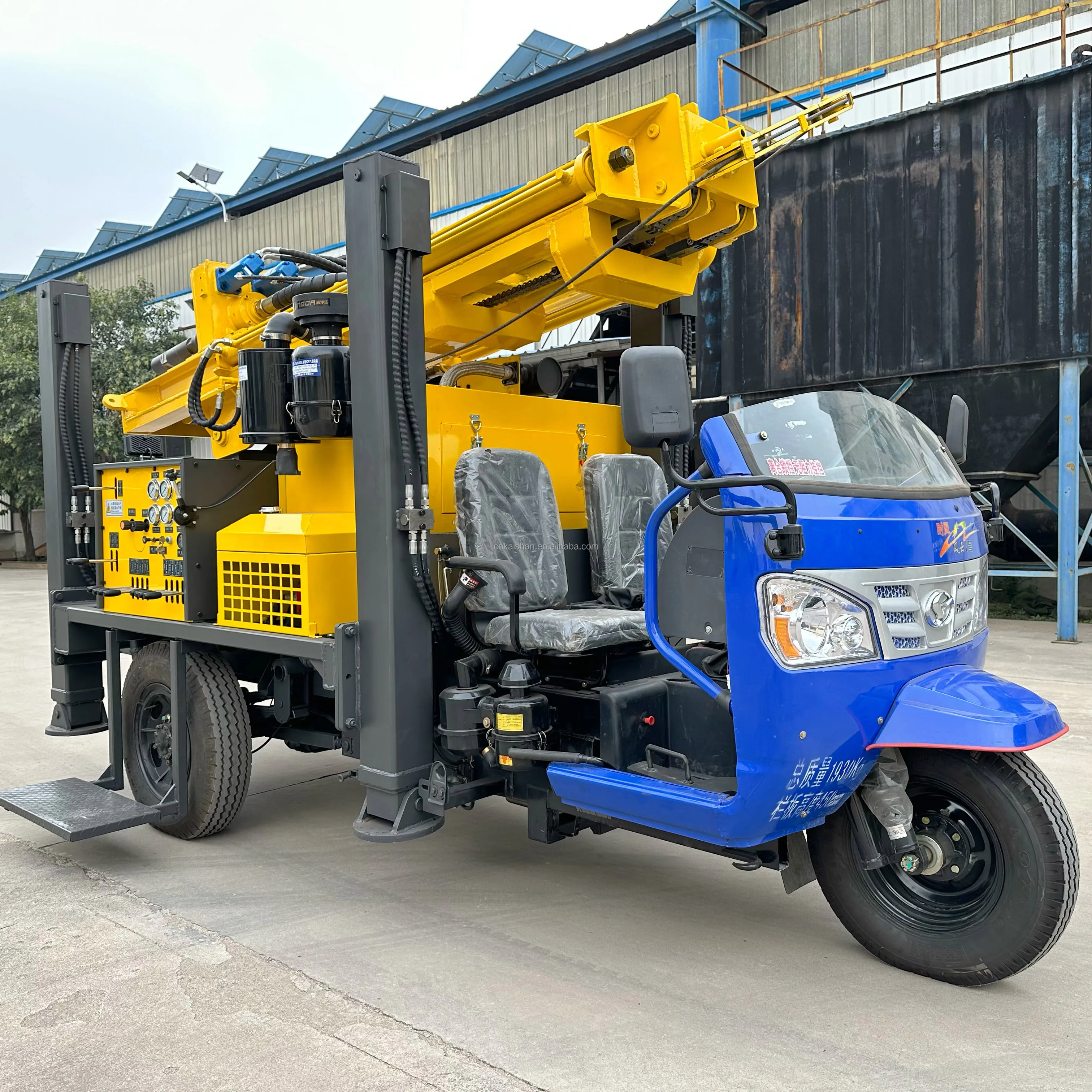 cheap TW200 200m depth diesel tricycle type portable water well drilling rig