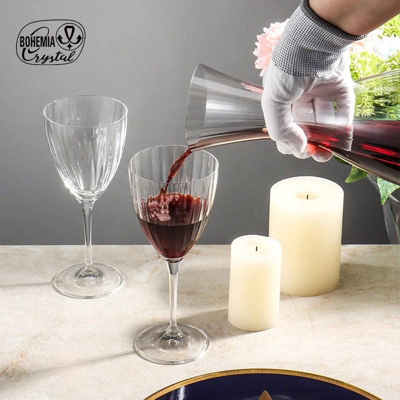 Lead Free Crystal Optical shining Wine Glass Goblet Kate Series For Home Hotel Restaurant Wedding Party