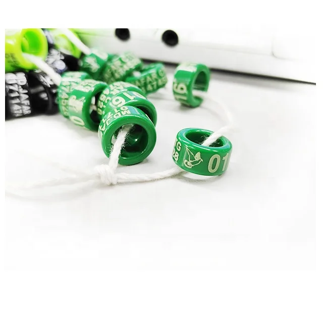 closed Plastic 10 nice colors with custom information  3mm 4mm 4.5mm 5mm small bands