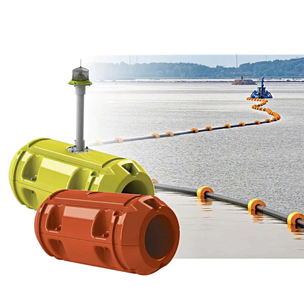 Polyethylene Hdpe Pipe Sand Dredging Marine Pontoon Pontoons Floater Floating Dregde Pipe Buoy For Dredging Pipe