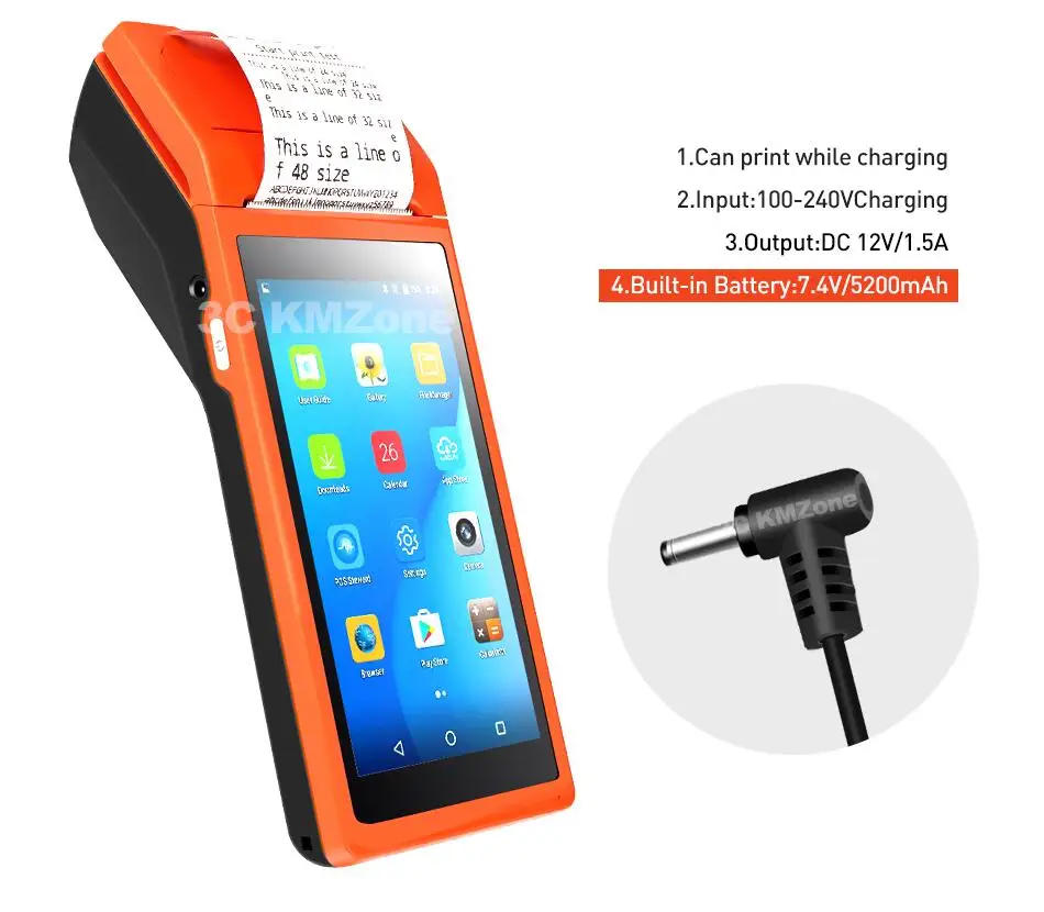 Обновленный Android 8,1 Q2I недорогой nfc android pos терминал портативный с Play store