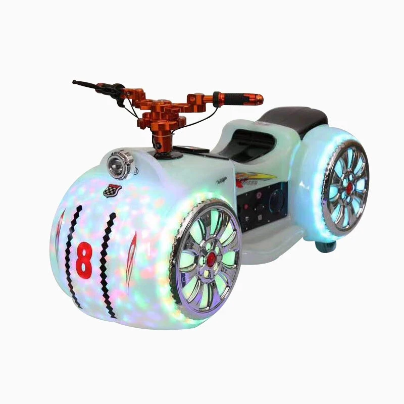 Outdoor Amusement Park Kiddie Rides Happy Car Battery Motorcycle For Shopping Mall