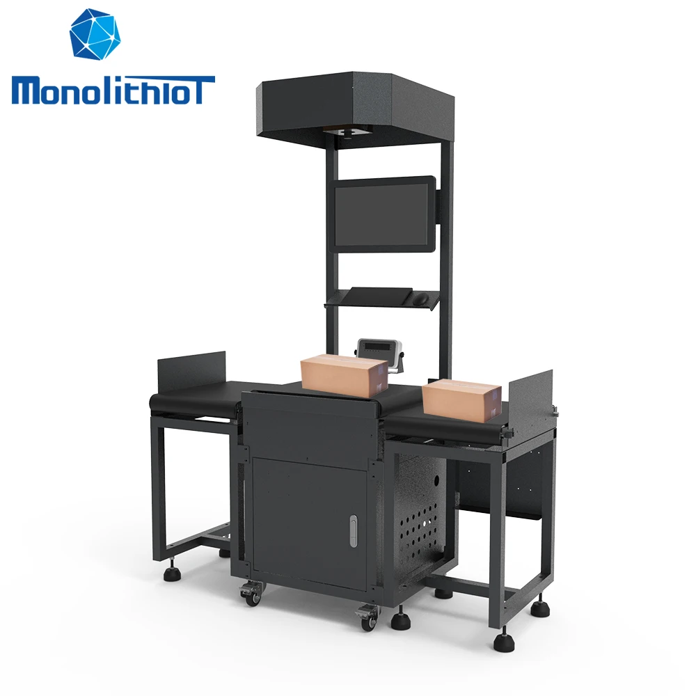 MonolithIoT Logistics Express Warehouse Parcel Belt Scale Dimension Weight Scan DWS Machine