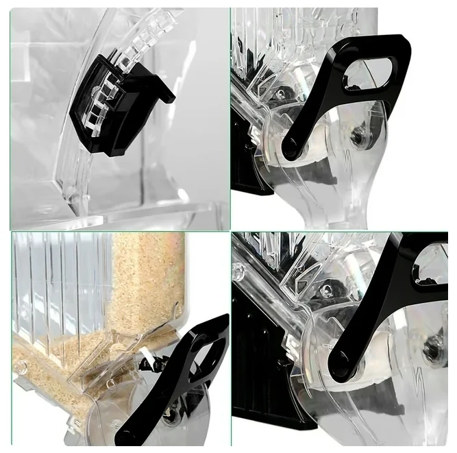 Factory Supply Clear Bulk Nuts Dispenser Acrylic Gravity feed Bulk Food Dispenser Bin Cereal Candy Nut Dispensers