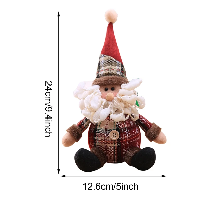 2021 Santa Claus Merry Christmas Decorations Christmas Elf Doll for Home Christmas Tree Decor Gifts