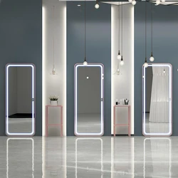 High Standard Wall-hanging Led  Touch Screen Mirror Lamps Barber Shop Smart Mirrors With Led Lights