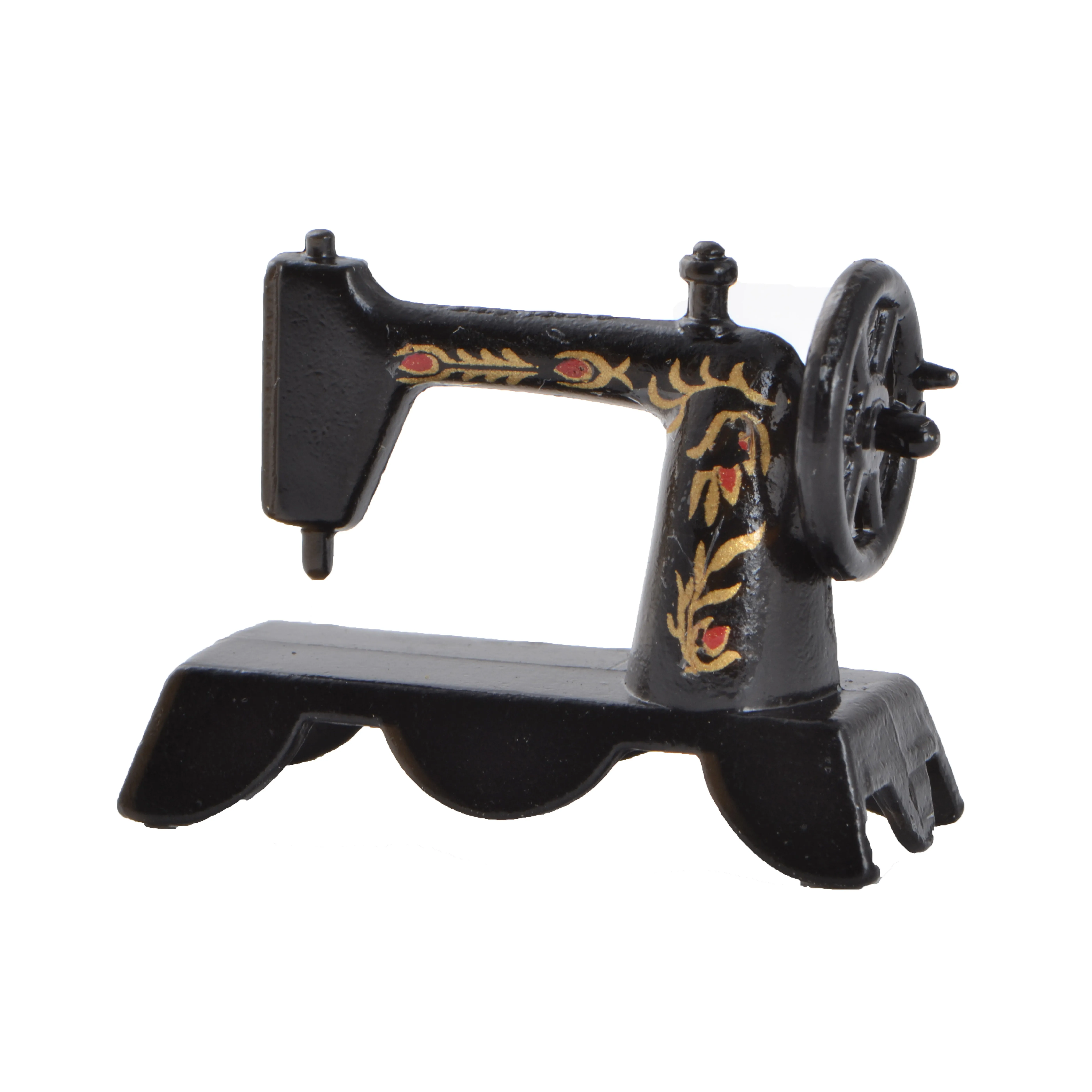 Metal Antique Doll house Sewing Machine 1/12 scale Doll House Accessories Miniature Sewing Machine