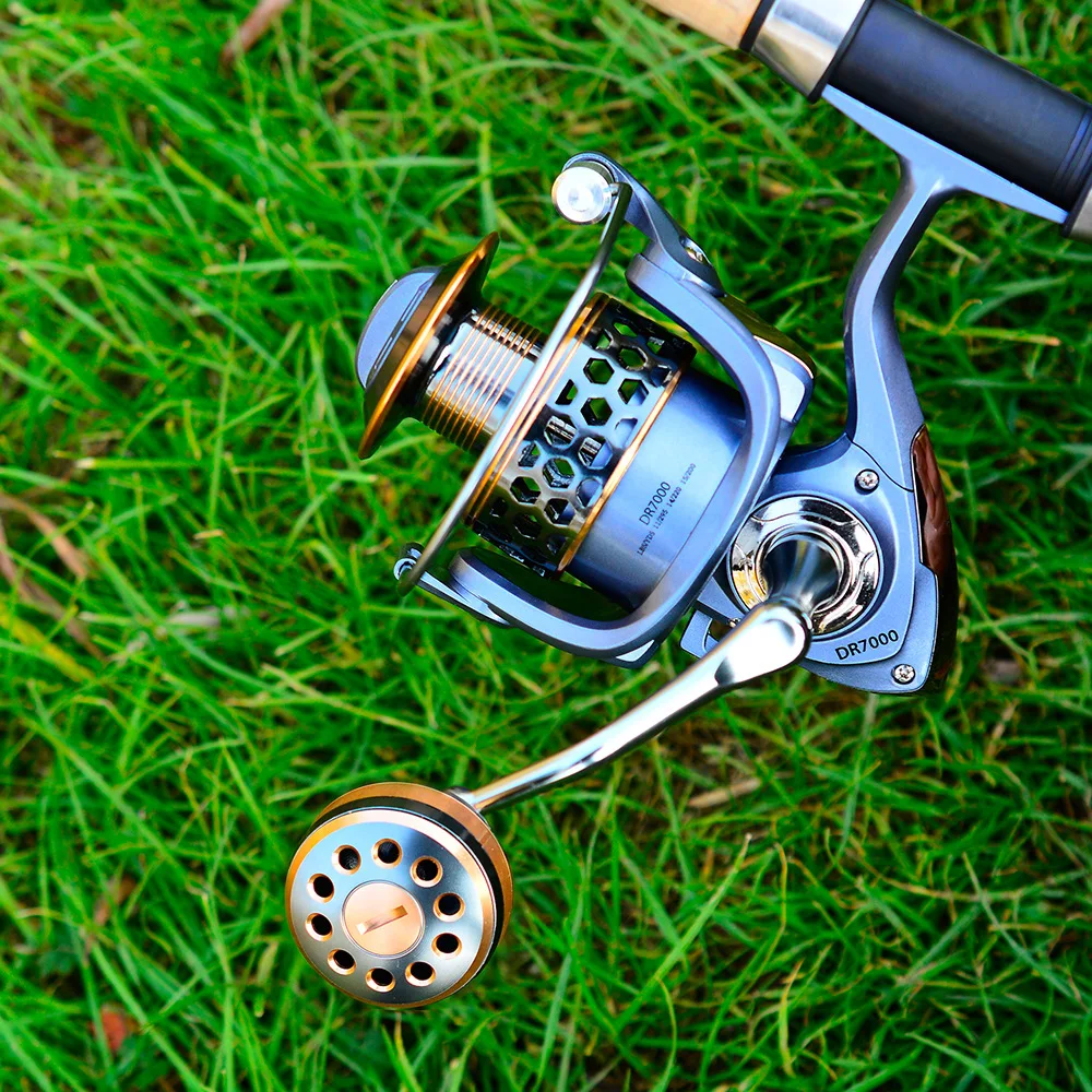 Outdoor Fishing Reel Full Metal Spool 10KG Max Pull Metal Handle Spool Seawater Fishing Accessories