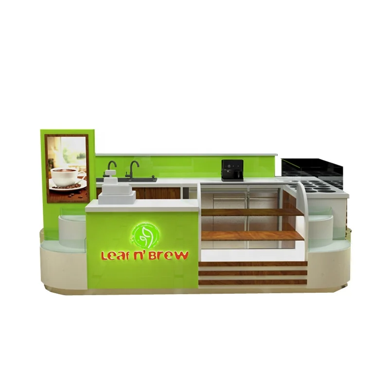 Торговый центр, б/у деревянные киоски, дизайн кофейной стойки для продажи