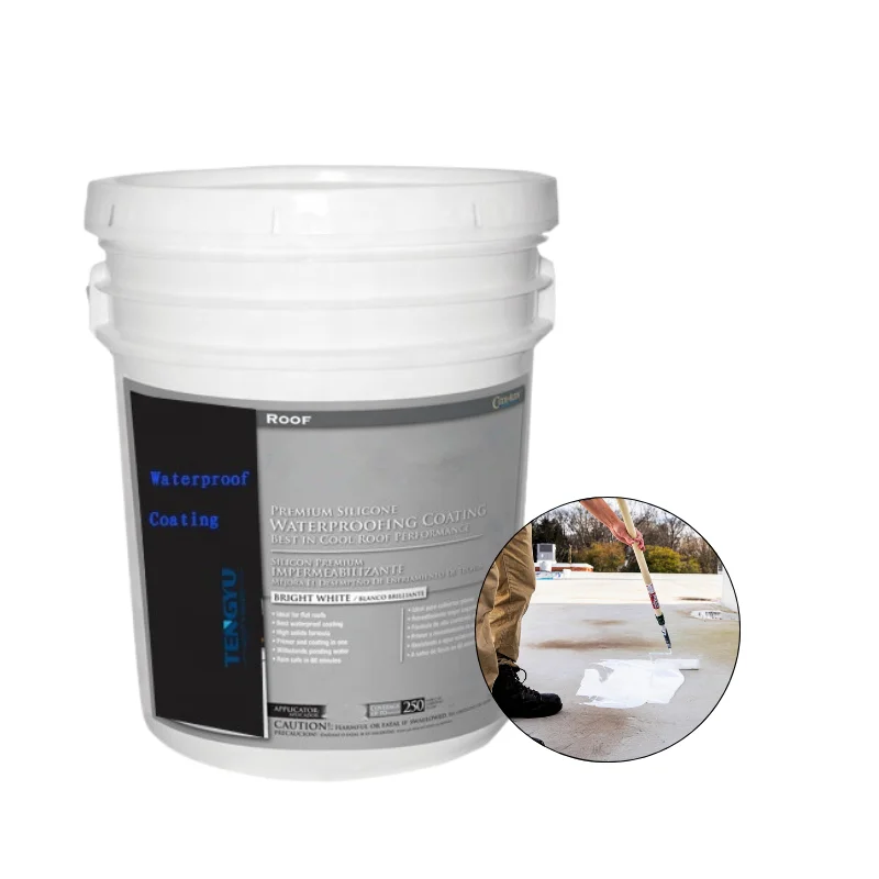 High solid 100% silicone white roof sealant water proof waterproof coating for concrete roof, thermal insulation coating
