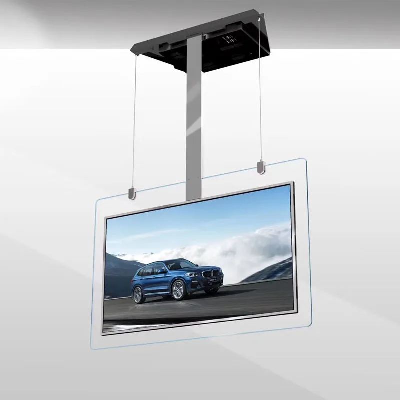 43 55 Inch High Brightness Hanging Shop Advertising Display Window Facing Digital Signage 3500 Nits Monitor Lcd Display Screen