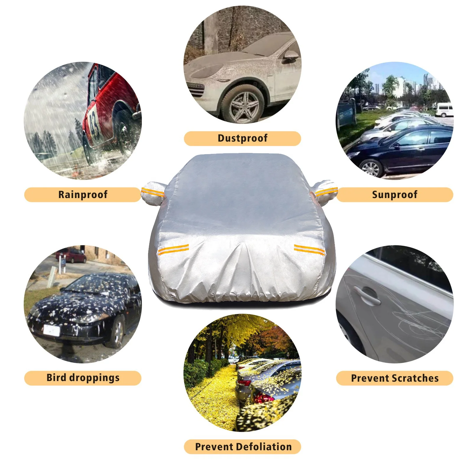 car covers sun proof waterproof all seasons universal outdoor cover car