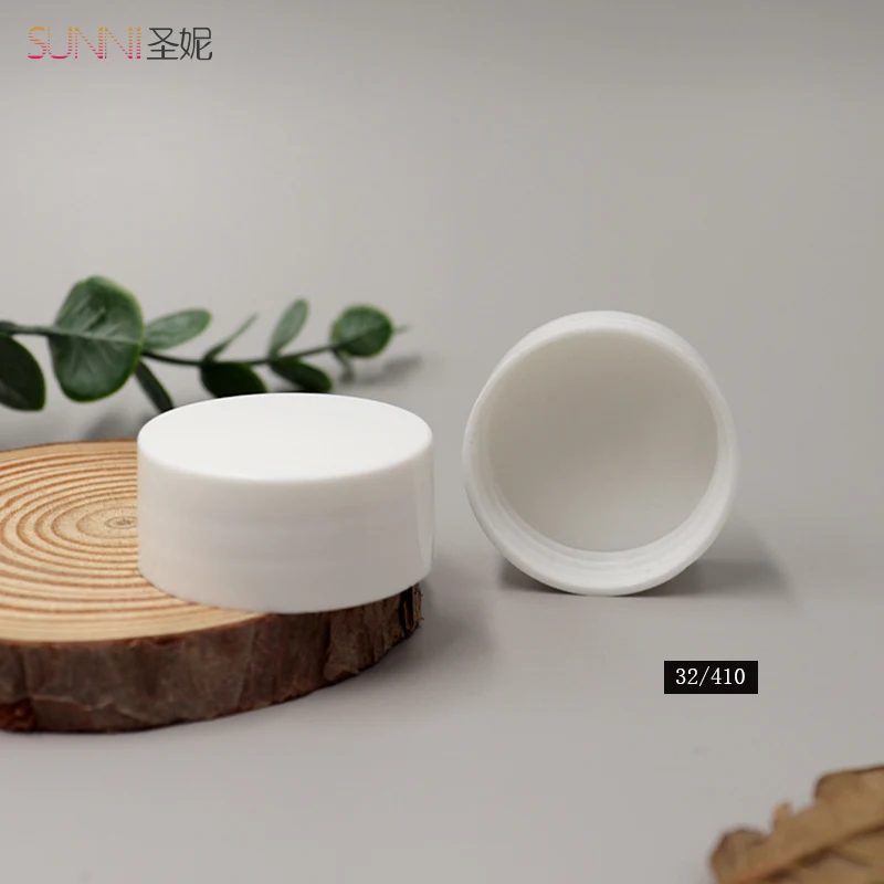 White plastic cap 32/410 plastic bottle cap with PE seal