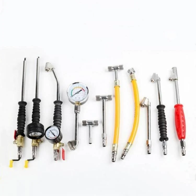 DHAC03  High Quality 1/4' NPT Female Thread Dual Head Air Chuck Straight Foot Air Chuck