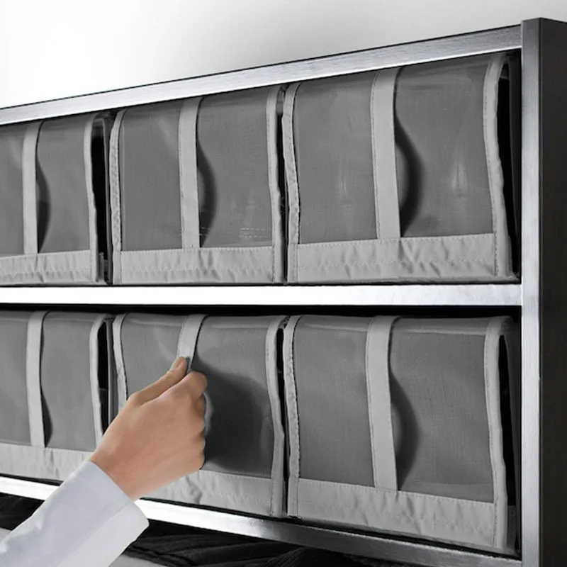 4 Pieces Sets Breathable Storage Shoe Box Transparent Shoe Storage Artifact Sneaker Drawer Net Fabric Washable Storage Box