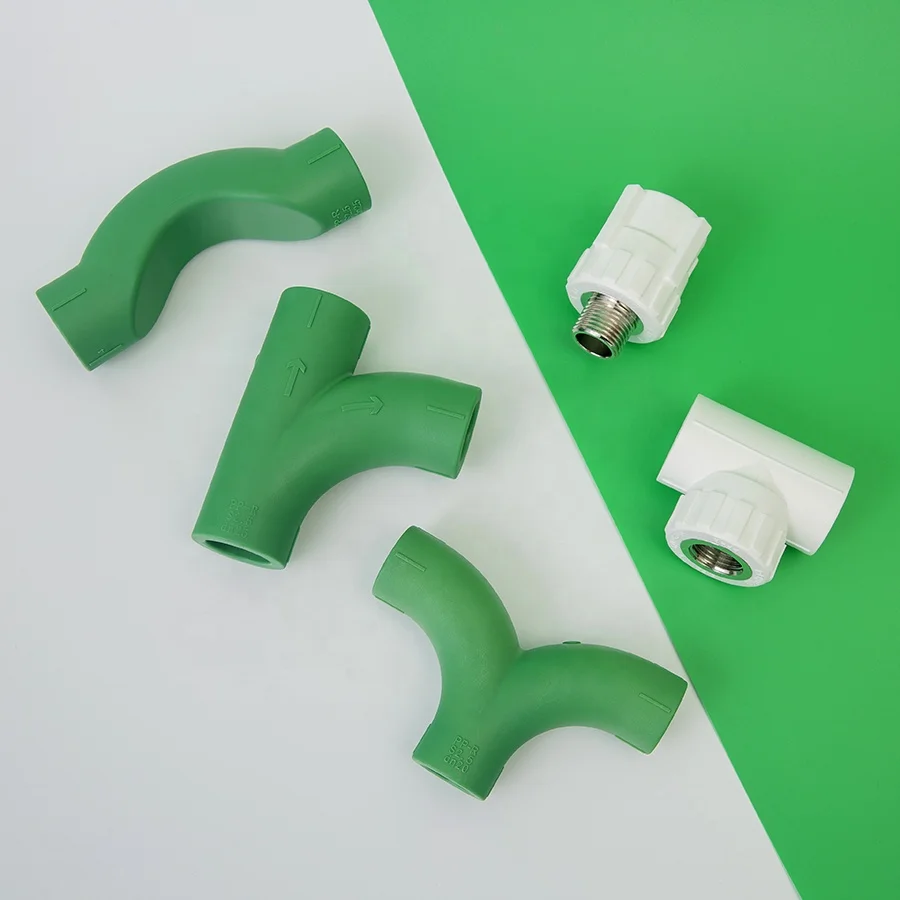 Factory PPR Plumbing Tools Pipe Fittings OEM Square Male Casting Water Supply PPR Bend Bridge Fitting Elbow