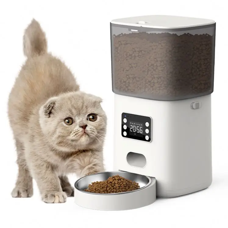 6.5L large capacity convenient pet timing automatic dog food feeder LCD display pet automatic feeder