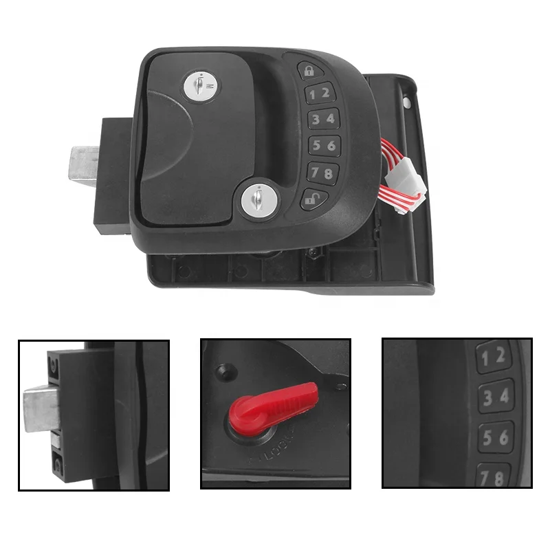 TYTXRV Remote Control Password Three-in-one Rv Door Lock Double insurance Zinc alloy material anti-thef Caravan Password Lock