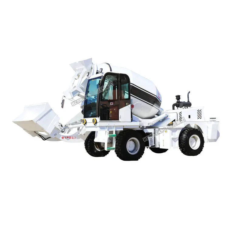 Self loading 4m3 4X4 big mobile Concrete Mixer Truck for sale